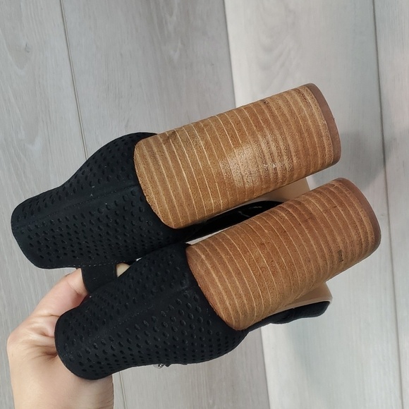 Steve Madden Women Shauna Ankle Suede Open Toe pump sandals shoes sz 9.5M - Picture 7 of 12